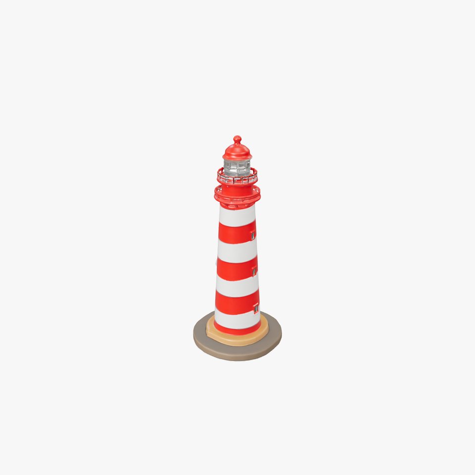 Striped Lighthouse model pack